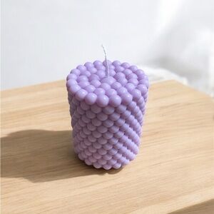 Premium 100% Natural Wax Cylindrical Bubble Candle - Scented - Home Decor - Gift